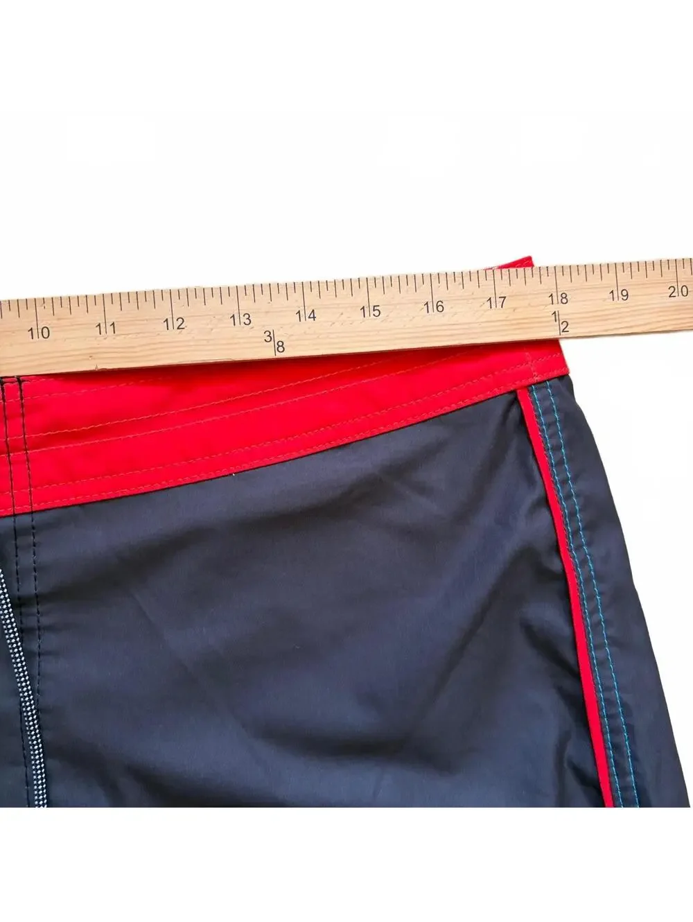 Vans Colorblock Striped Board Shorts Swim Trunks Checkered Pocket Men's Size 34